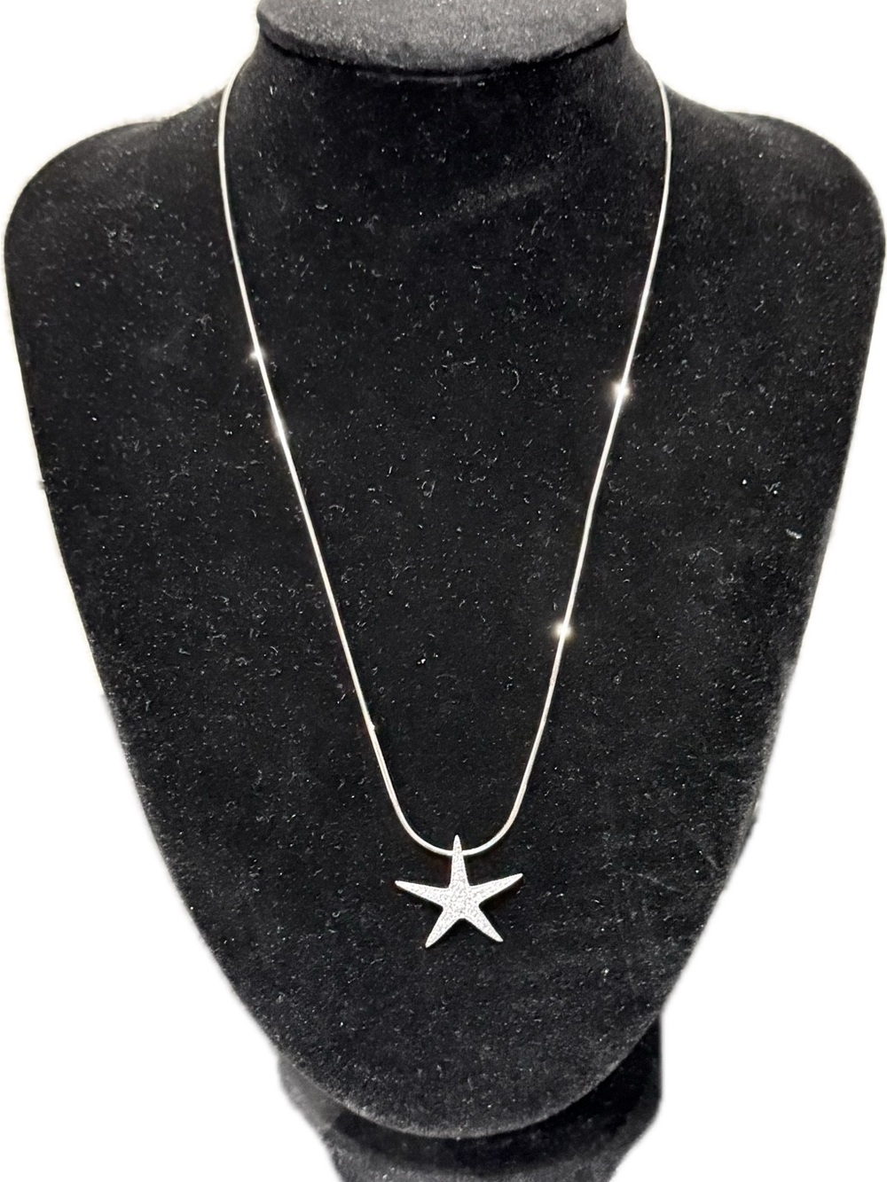 Sterling Silver Starfish Pendant Necklace